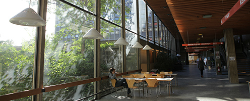 A photo of some of the study areas on Noerre Campus